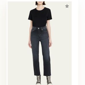 Re/Done Black Straight Leg Jeans Timeless Style